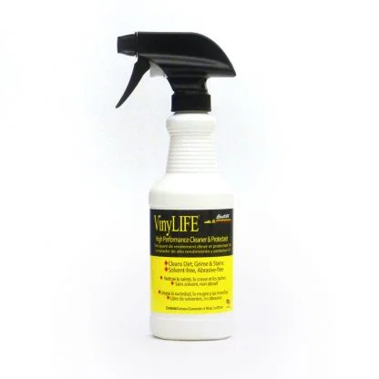 1123 – LIFE INDUST. Vinyl Cleaner, 16 Ounce Spray Bottle 1 Bottle Use On Vinyl Seats/ Tops/ Upholstery/ Fenders/ Bump...